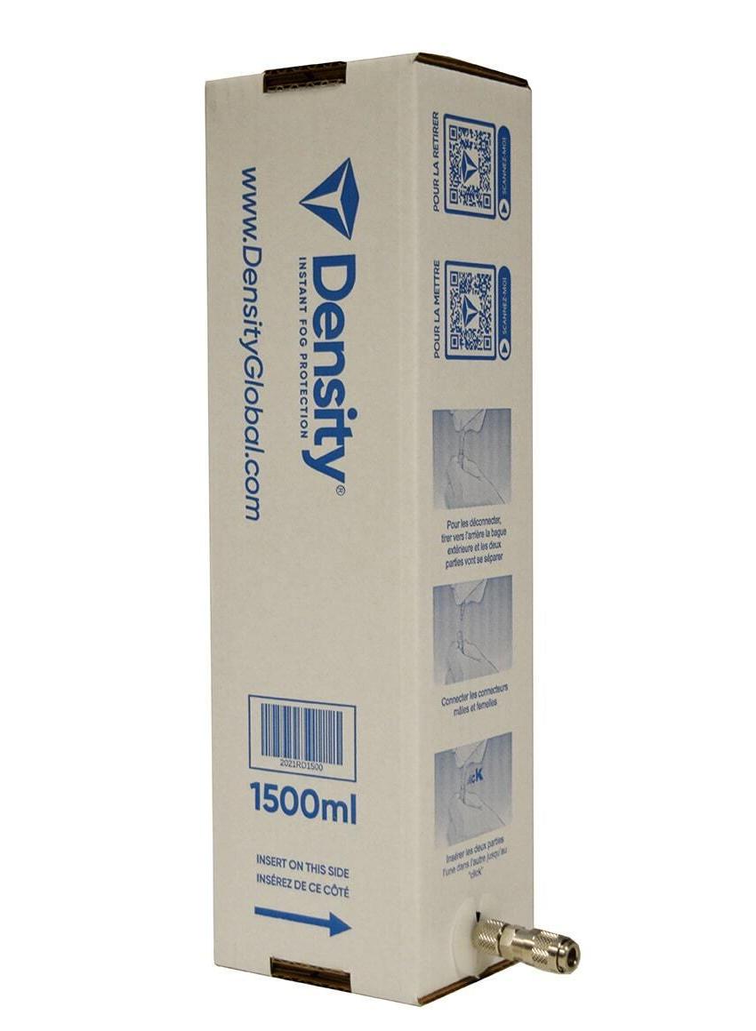 Density 900, 1500 and 2400 security fog fluid refill, 1.5L
