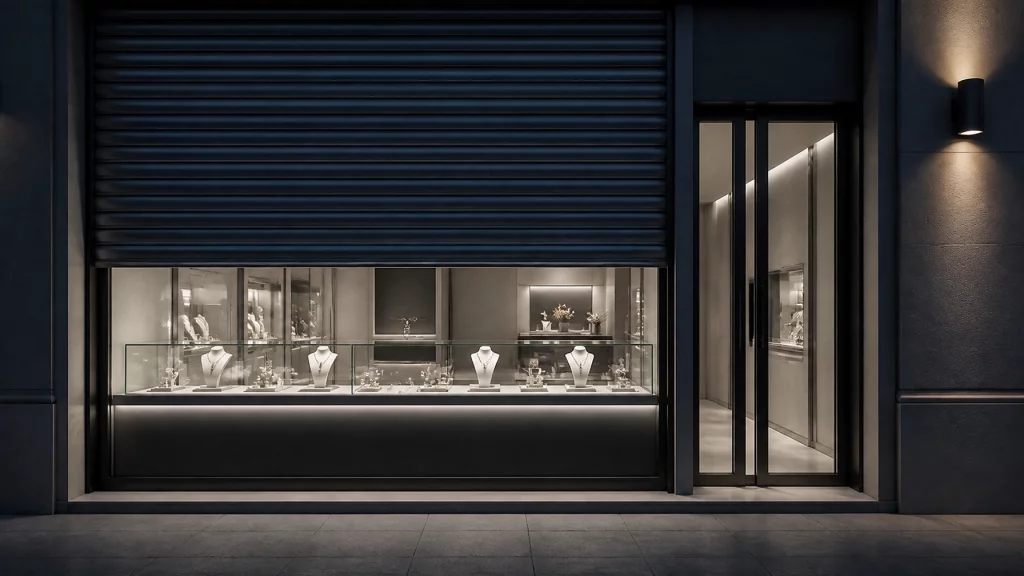 Security fog protection for jewellery shops